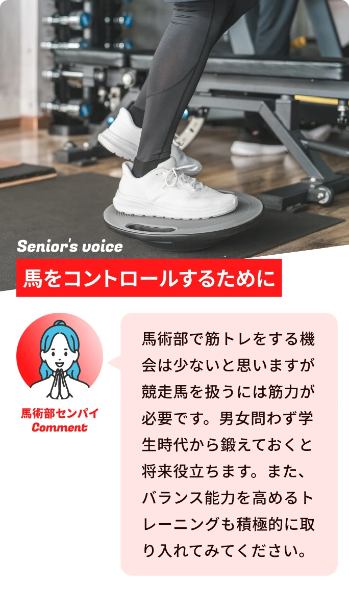 馬をコントロールするために
